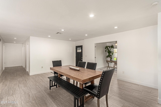 view of dining room