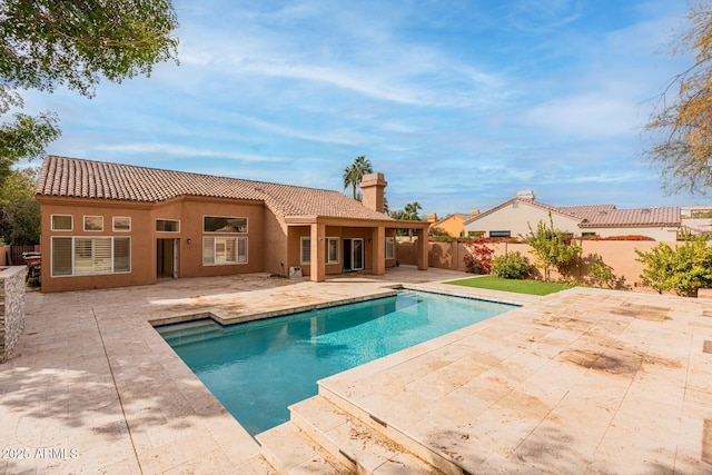 view of pool with a patio area