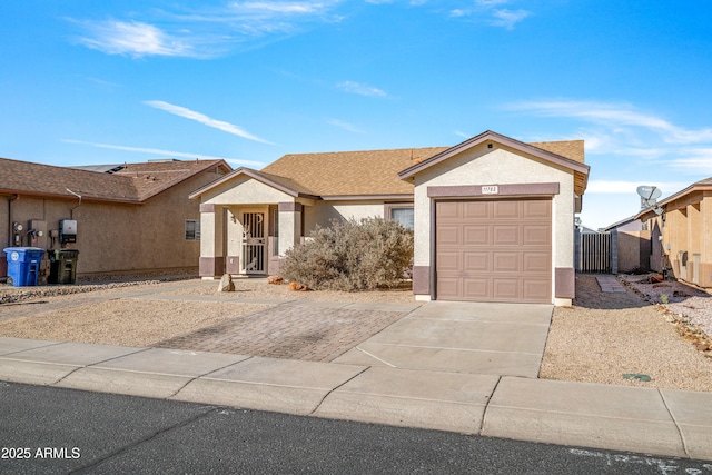 ranch-style house with a garage