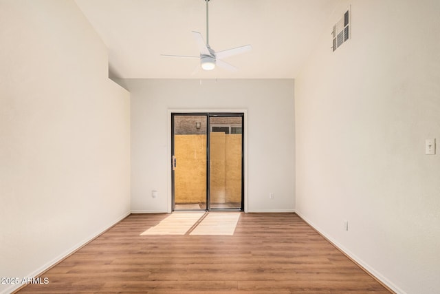 927 E Charleston Ave, Phoenix, AZ 85022 - unfurnished room with ceiling fan, light wood-style floors, and baseboards