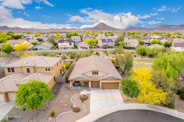 12702 W Dove Wing Way, Peoria, AZ 85383 - birds eye view of property with a residential view and a mountain view