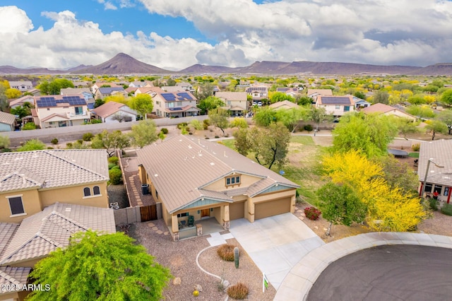 12702 W Dove Wing Way, Peoria, AZ 85383 - birds eye view of property with a residential view and a mountain view