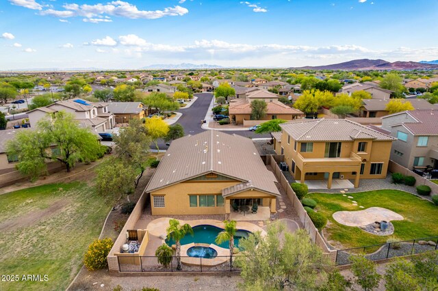 12702 W Dove Wing Way, Peoria, AZ 85383 - bird's eye view featuring a mountain view and a residential view