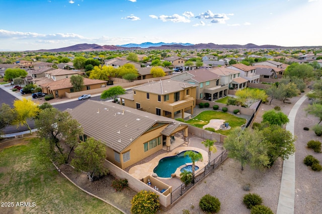 12702 W Dove Wing Way, Peoria, AZ 85383 - aerial view with a mountain view and a residential view