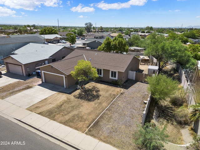 birds eye view of property