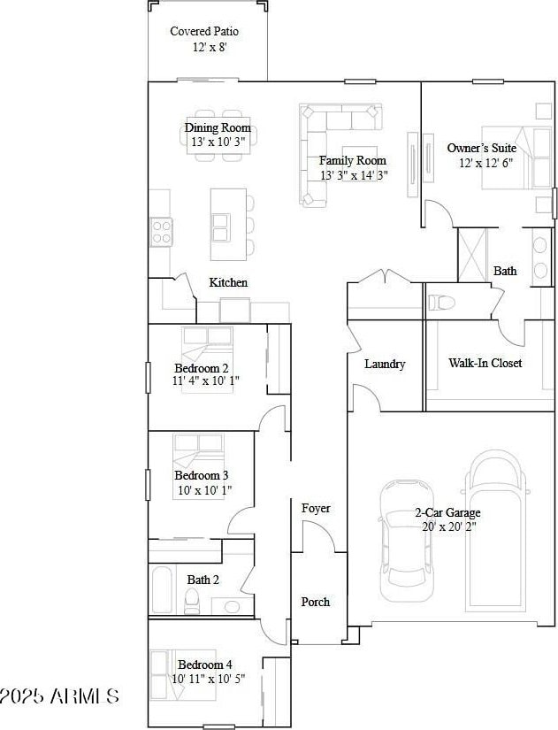 1432 W Ridge Rd, Apache Junction, AZ 85120 - floor plan / room layout