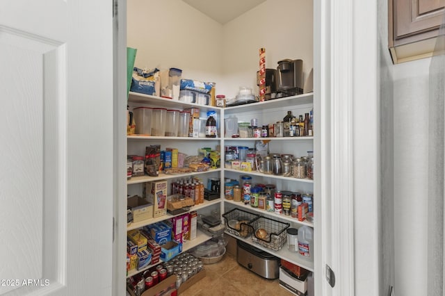 view of pantry