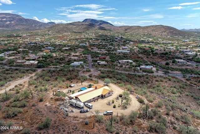 bird's eye view featuring a mountain view