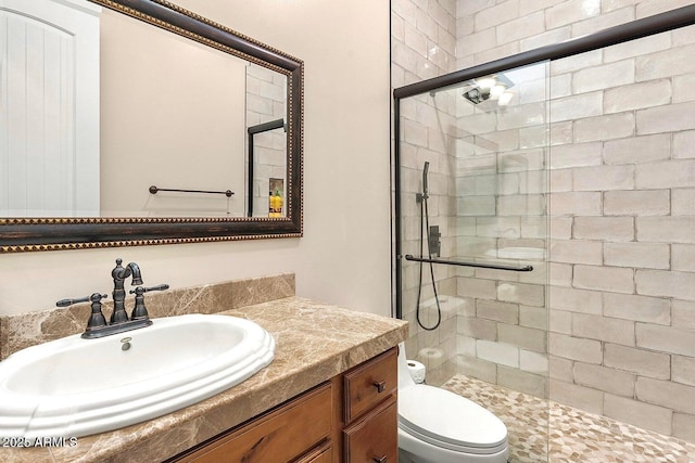 103 W Tanya Rd, Phoenix, AZ 85086 - full bathroom with a stall shower, toilet, and vanity