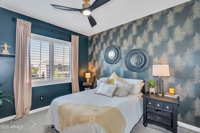 21266 S 213th Pl, Queen Creek, AZ 85142 - carpeted bedroom with baseboards and ceiling fan