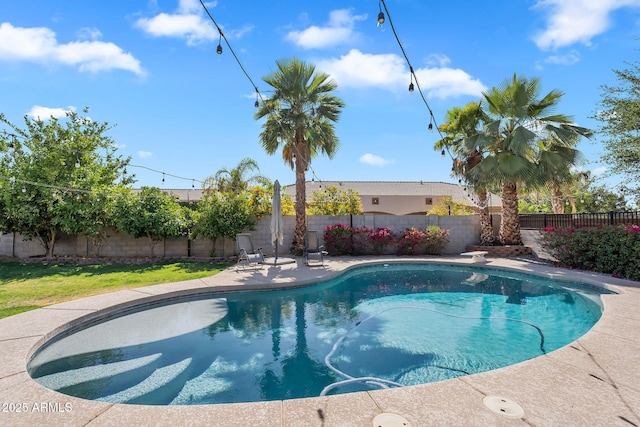 21266 S 213th Pl, Queen Creek, AZ 85142 - view of swimming pool featuring a fenced backyard