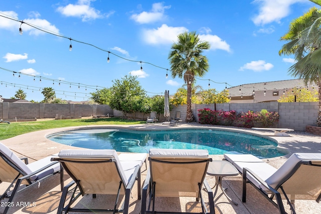 21266 S 213th Pl, Queen Creek, AZ 85142 - view of pool with a fenced backyard and a patio