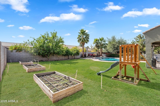 21266 S 213th Pl, Queen Creek, AZ 85142 - view of yard featuring a vegetable garden