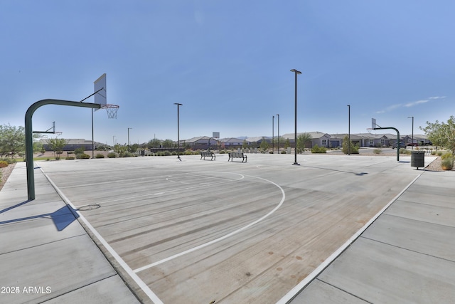 view of basketball court