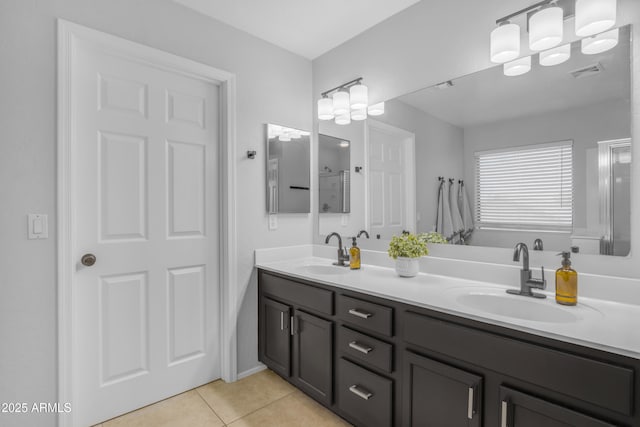3349 E Flamingo Ct, Gilbert, AZ 85297 - bathroom with tile patterned flooring and double vanity