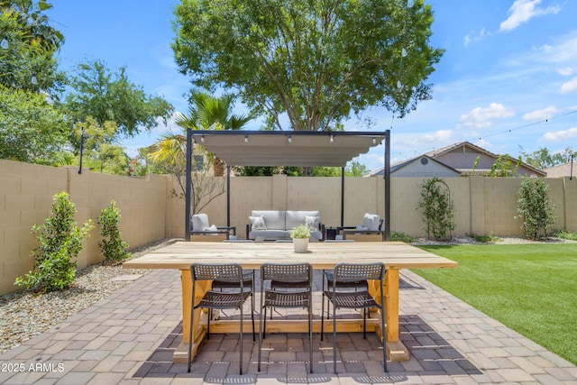 3349 E Flamingo Ct, Gilbert, AZ 85297 - view of patio / terrace featuring outdoor dining area