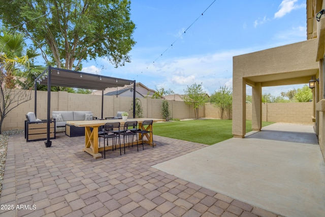 3349 E Flamingo Ct, Gilbert, AZ 85297 - view of patio with an outdoor living space