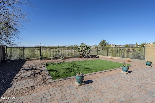 exterior space with a fenced backyard