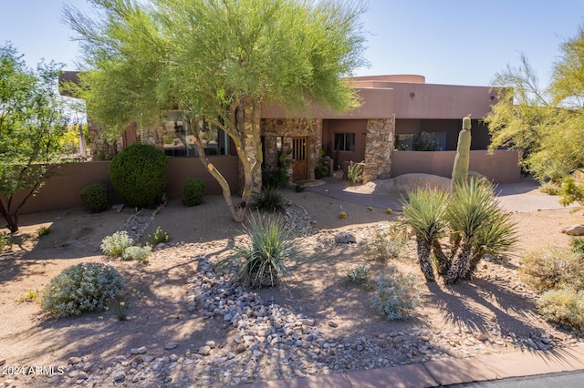 view of pueblo-style house