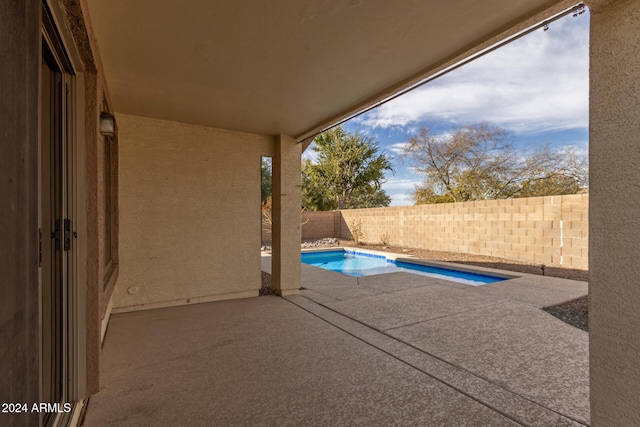 view of pool with a patio