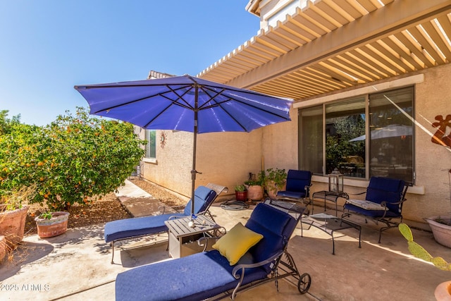 14363 W Acapulco Ln, Surprise, AZ 85379 - view of patio / terrace featuring a pergola