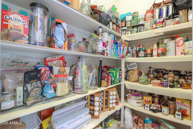 view of pantry