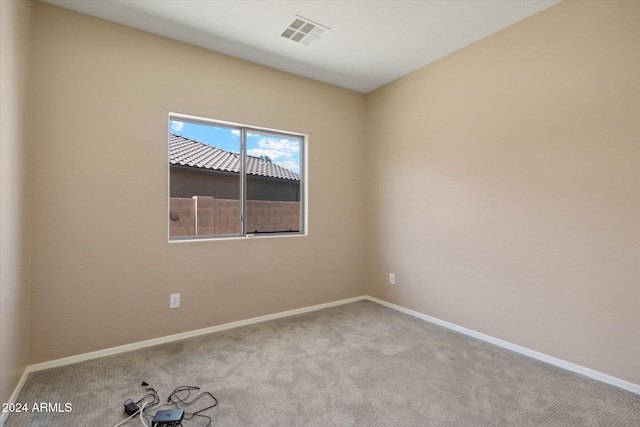 view of carpeted empty room