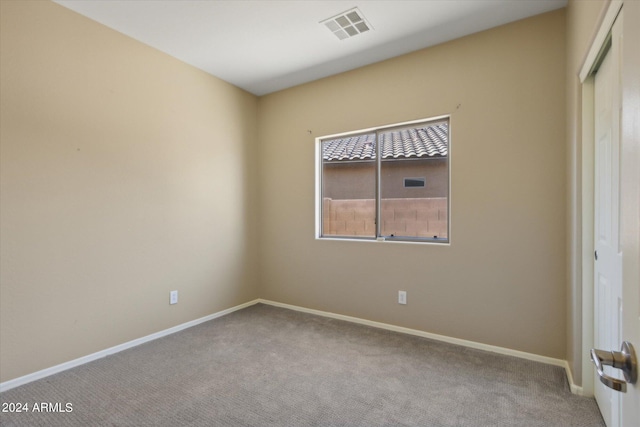 view of carpeted empty room