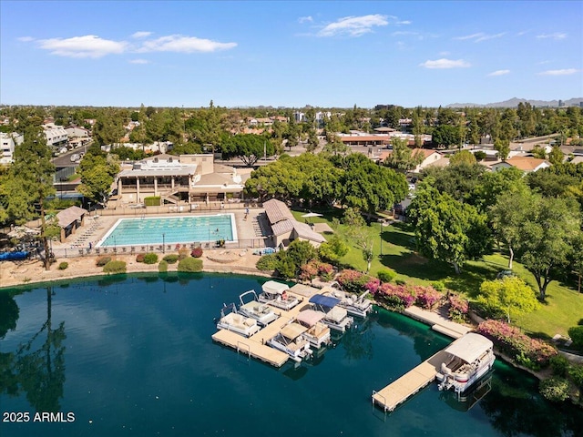 5200 S Lakeshore Dr Unit 120, Tempe, AZ 85283 - bird's eye view of a pool