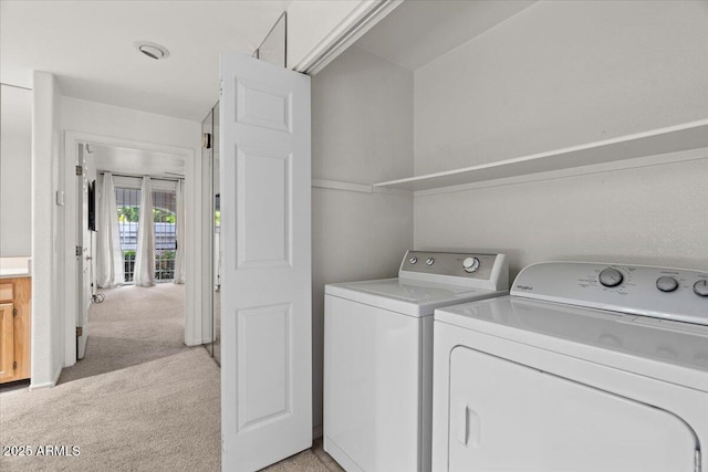 5200 S Lakeshore Dr Unit 120, Tempe, AZ 85283 - washroom with washing machine and dryer and light carpet