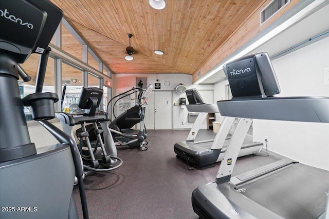 5200 S Lakeshore Dr Unit 120, Tempe, AZ 85283 - exercise room with wood ceiling