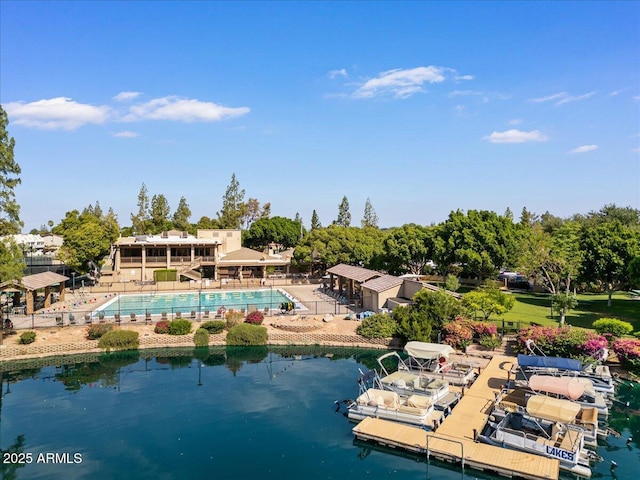 5200 S Lakeshore Dr Unit 120, Tempe, AZ 85283 - drone / aerial view of a pool area