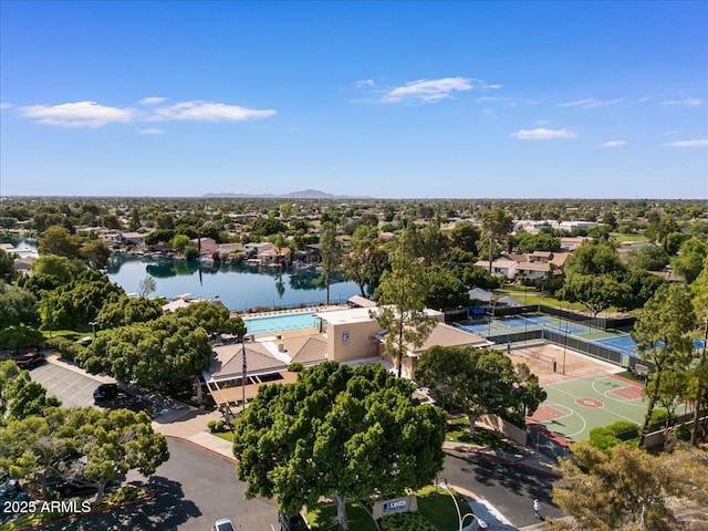 5200 S Lakeshore Dr Unit 120, Tempe, AZ 85283 - bird's eye view of a pool area and a nearby body of water