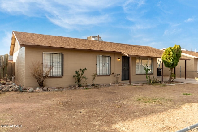 view of ranch-style home