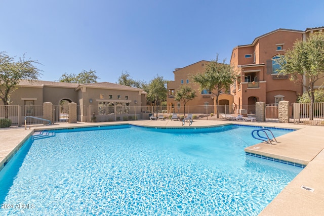 view of pool with a patio