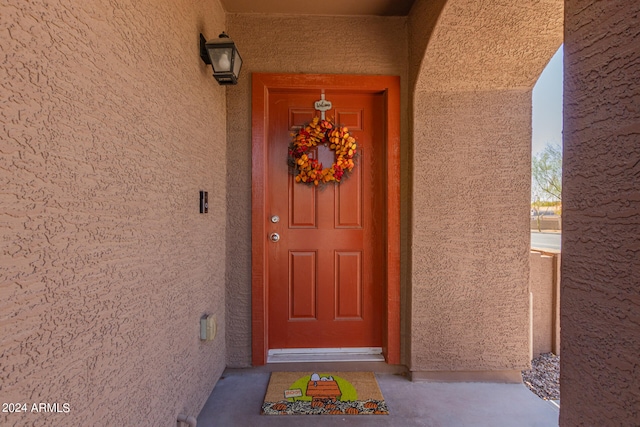 view of entrance to property