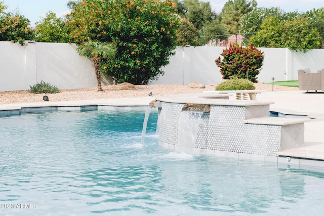 view of pool with a fenced in pool and a fenced backyard