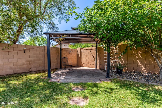 2230 N Los Alamos, Mesa, AZ 85213 - view of yard featuring a gazebo and a patio area