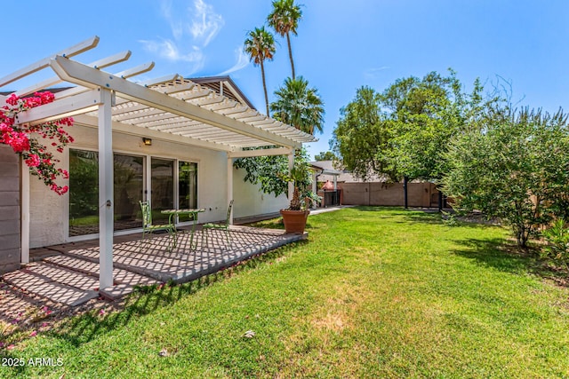 2230 N Los Alamos, Mesa, AZ 85213 - view of yard with a pergola and a patio
