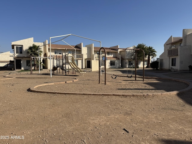 view of jungle gym