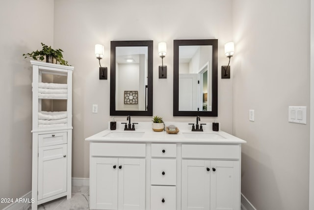 bathroom featuring vanity