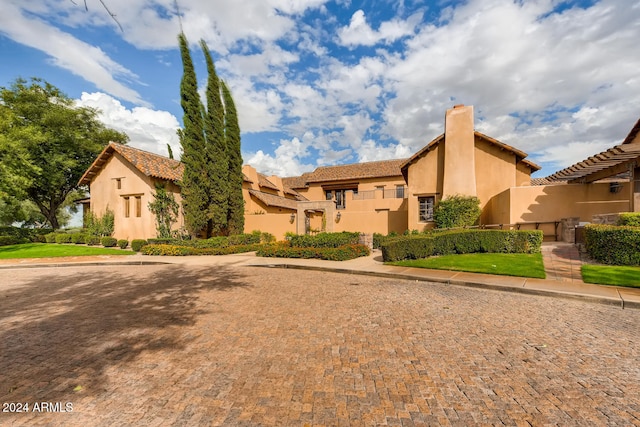 view of mediterranean / spanish house