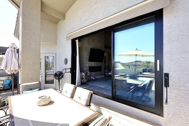 view of patio / terrace featuring outdoor dining area