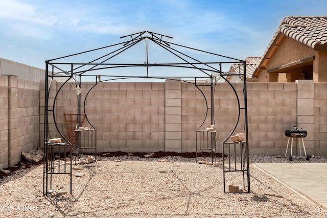 view of patio / terrace featuring a fenced backyard