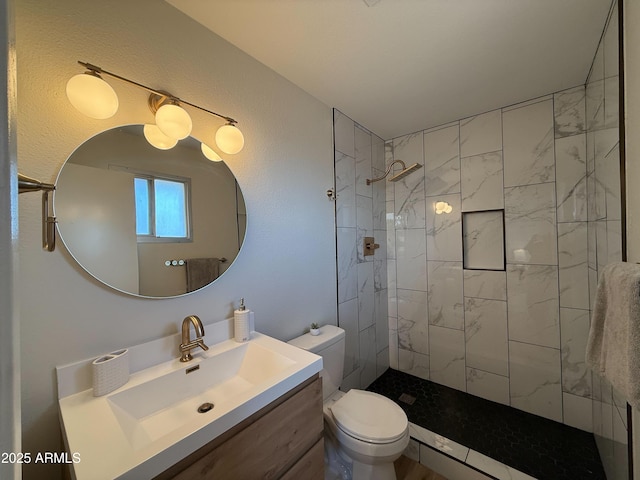 2337 E Manhatton Dr, Tempe, AZ 85282 - full bath featuring toilet, vanity, and a tile shower