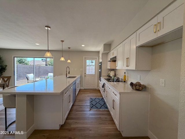 2337 E Manhatton Dr, Tempe, AZ 85282 - kitchen featuring a sink, healthy amount of natural light, light countertops, and recessed lighting