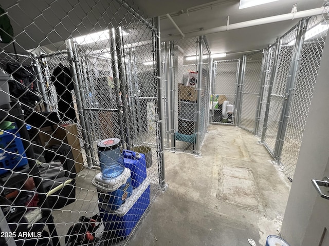 view of storage area