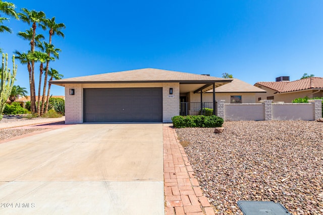 view of front of house featuring a garage