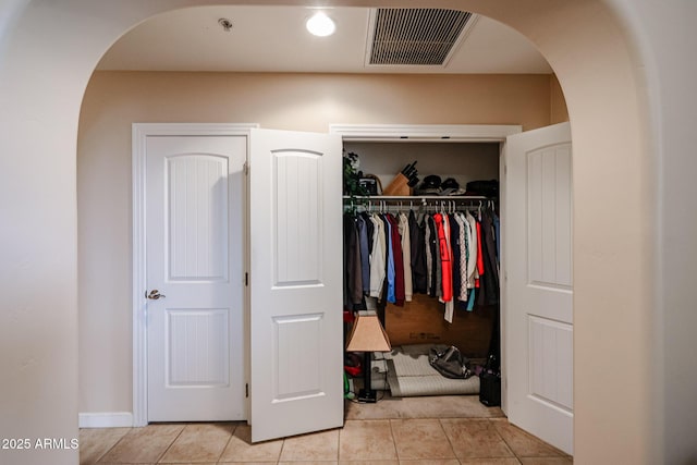closet with visible vents