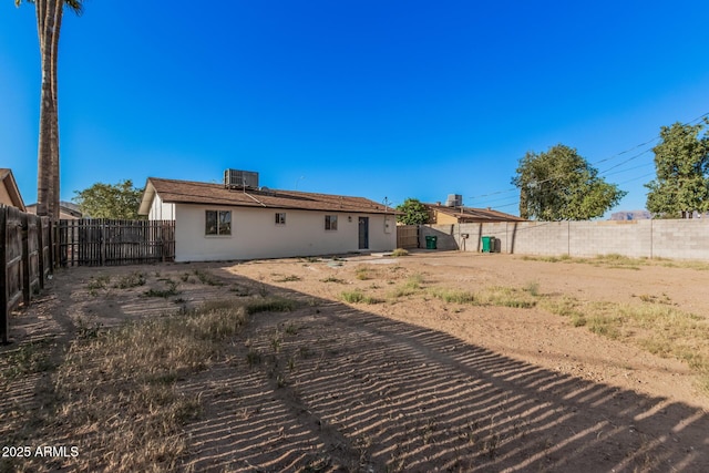 11025 E Cholla Rd, Mesa, AZ 85207 - back of property featuring a fenced backyard and central AC unit